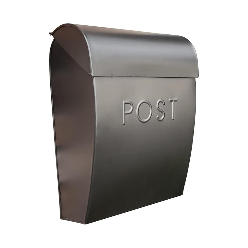NACH Large Wall Mount Mailbox, 15.07 x 12.44 x 5.39 inches, Black Mailboxes for Outside Wall Mount, Waterproof - The Sylvia Mailbox - Image 1